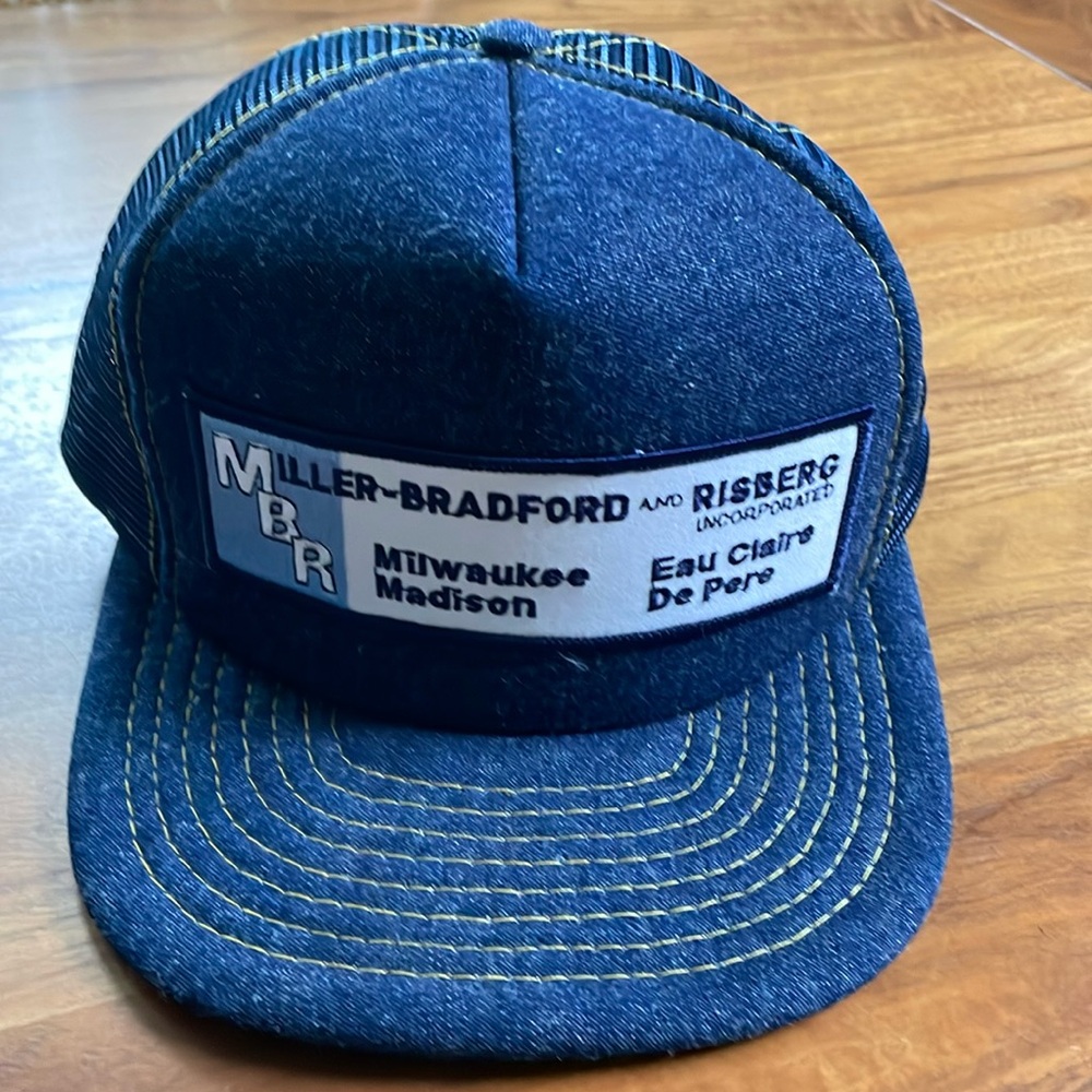 Vintage Denim Trucker Hat - Miller Bradford and Risberg